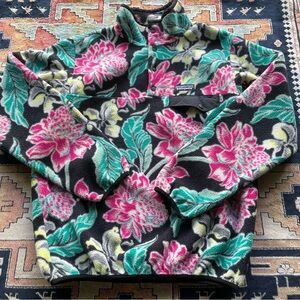 Floral Fleece Pullover